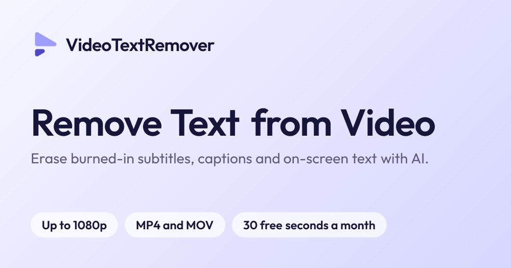 VideoTextRemover screenshot